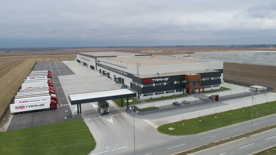 Logistički centar MB TRANS iz vazduha, dnevni snimak